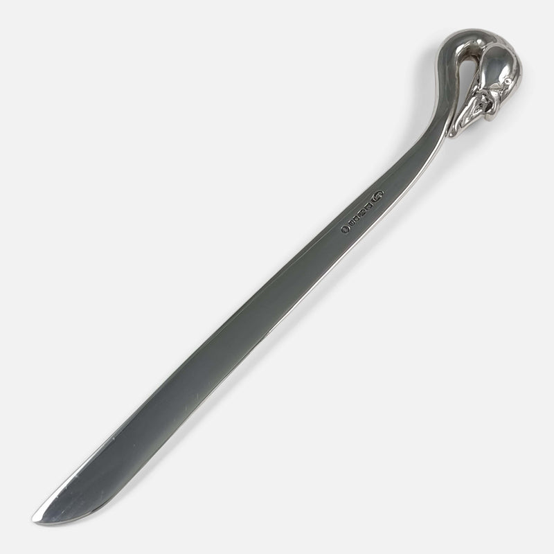 the letter opener viewed diagonally