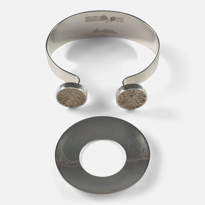 the bangle opened ready to wear