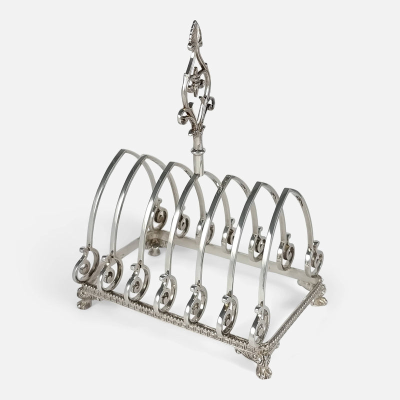 the toast rack viewed from a slightly raised position