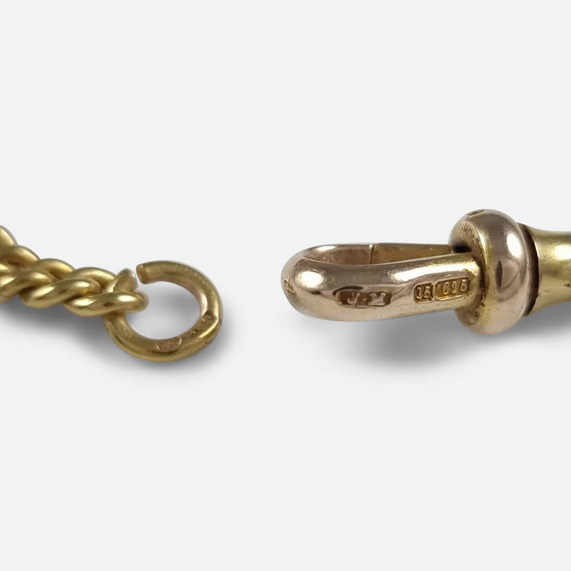 Victorian 15ct Yellow Gold Albert Watch Chain 1868