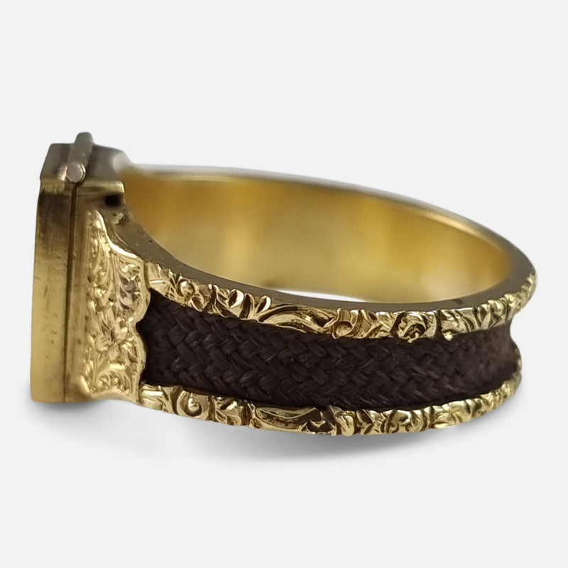 the ring viewed side on