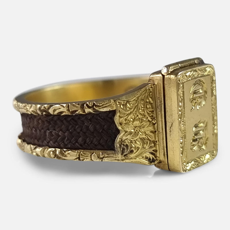 the ring viewed from the left side at a slight angle