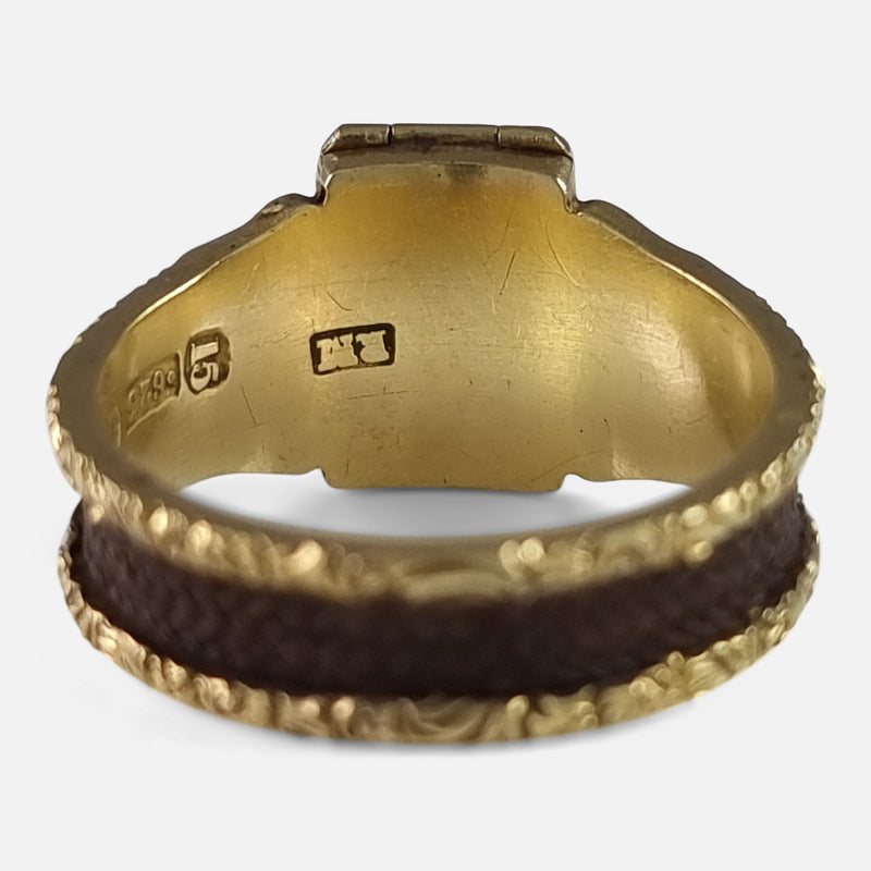the back of the ring