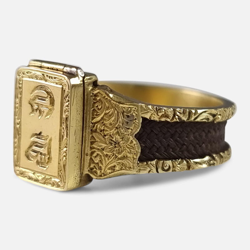 the ring viewed from the right side at a slight angle