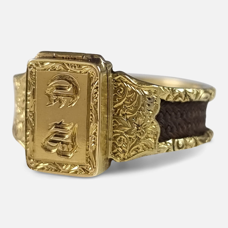 the ring viewed from the right side at a slight angle
