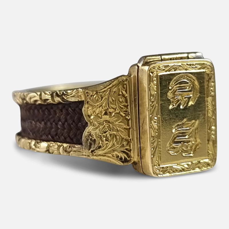 the ring viewed from the left side at a slight angle