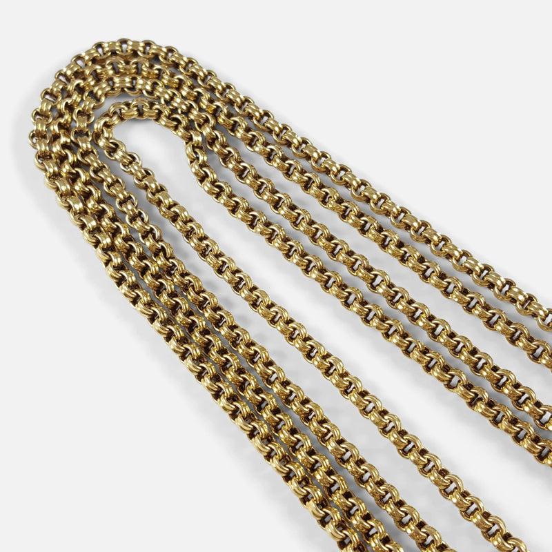 a section of the chain in focus