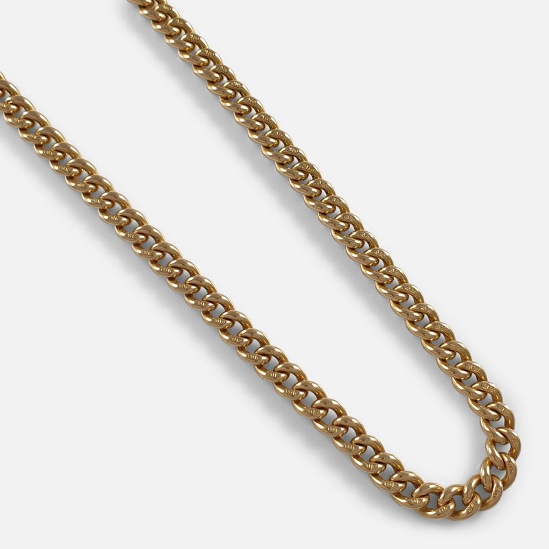 a section of the chain in focus