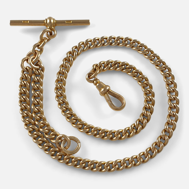 the gold watch chain from a birds eye view