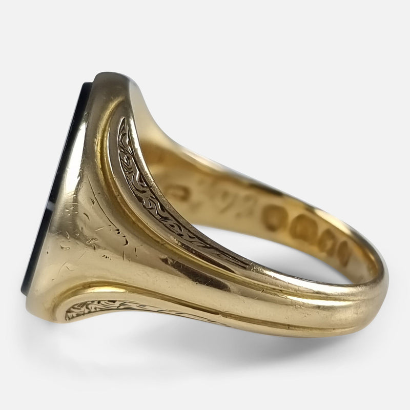 the ring viewed side on