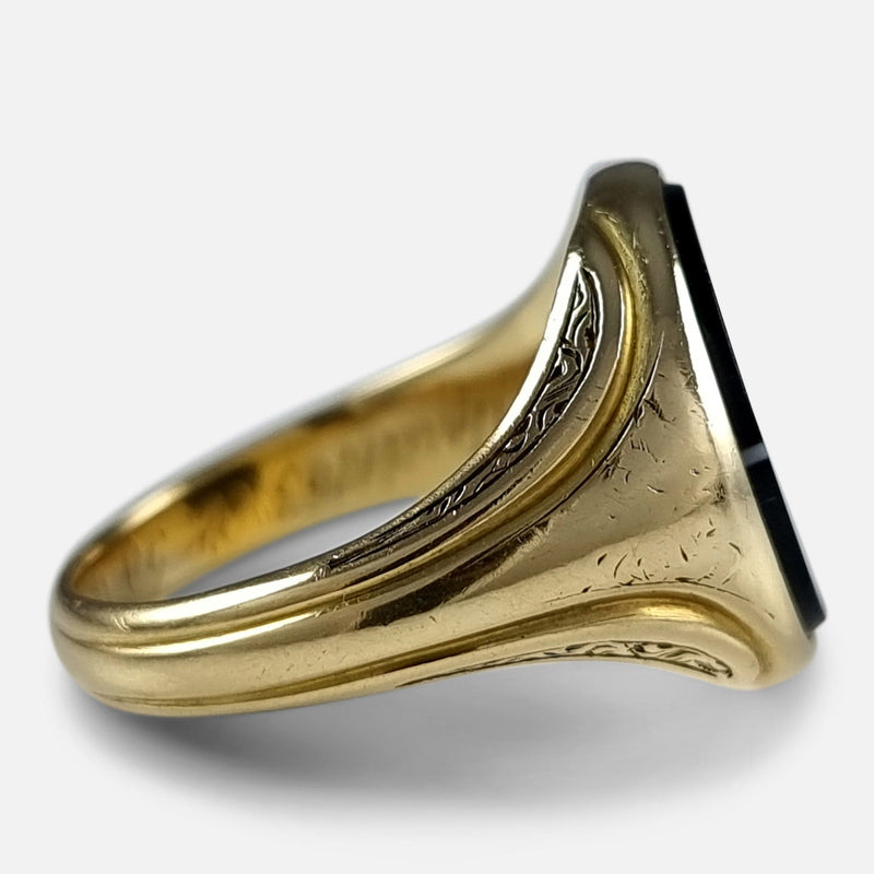 the ring viewed side on