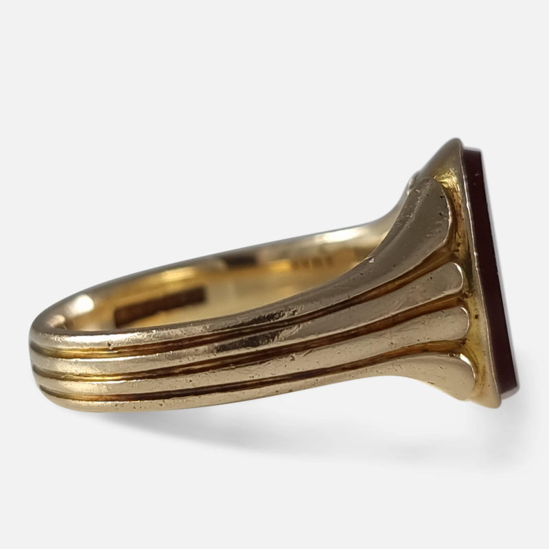 the ring viewed side on