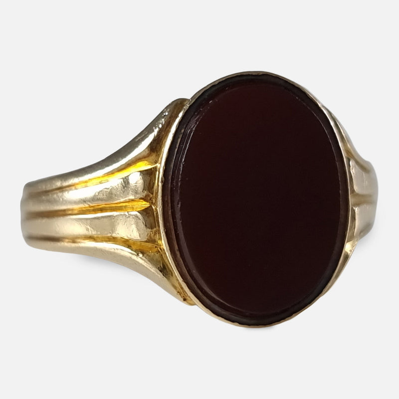 the ring viewed from the left side at a slight angle