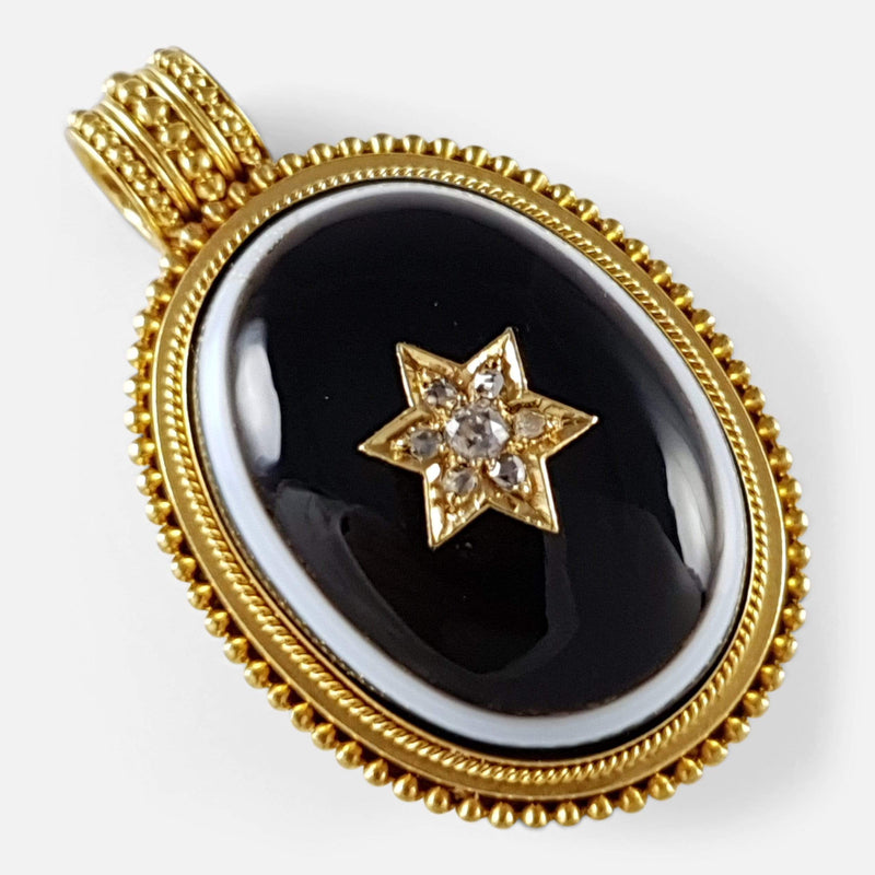 the locket viewed at an angle