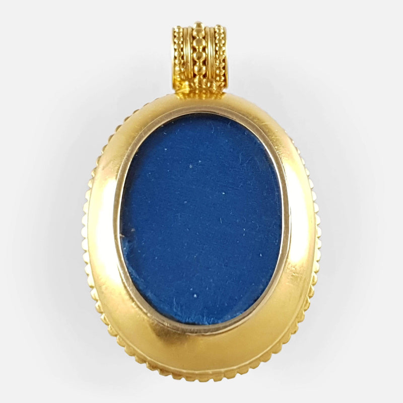 the locket viewed from the back