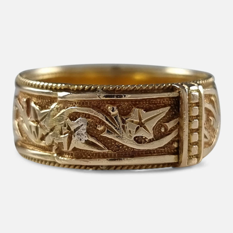 the ring viewed from the left side at a slight angle