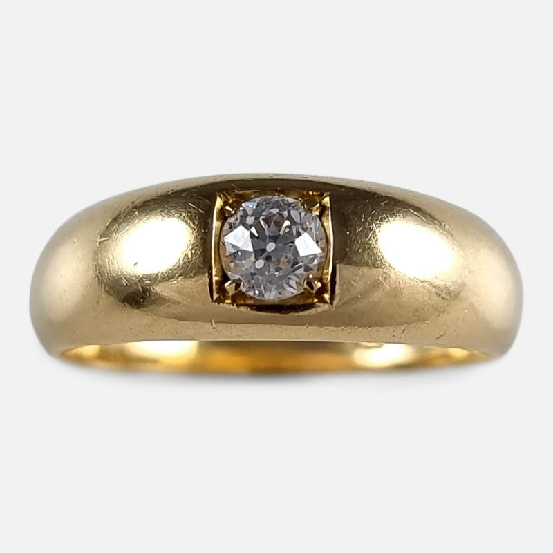 the gold ring viewed from above