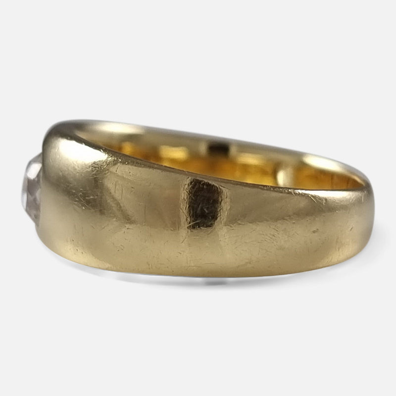 the ring viewed side on