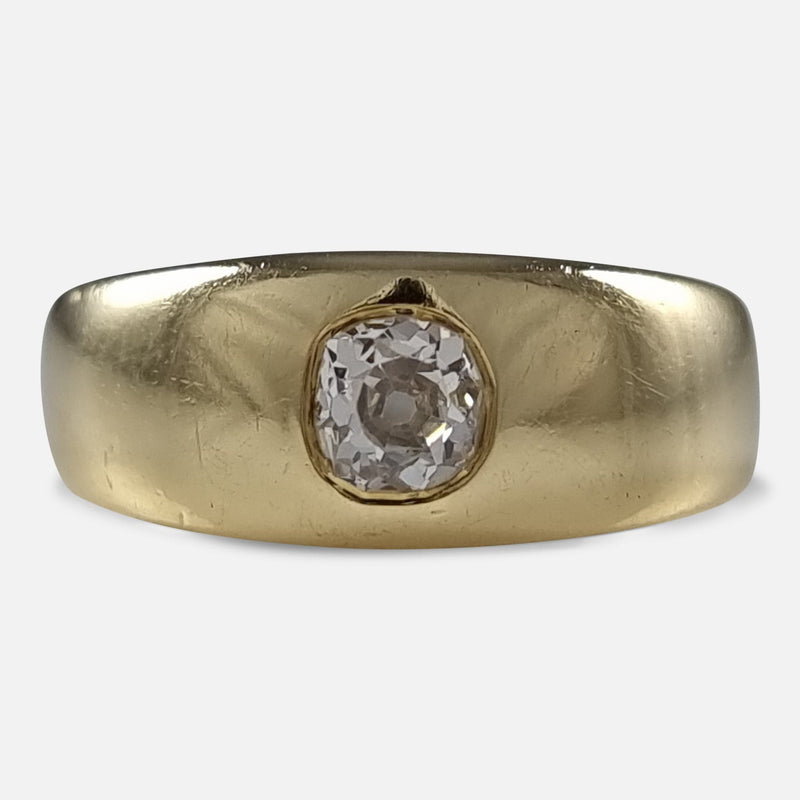 the ring viewed face on