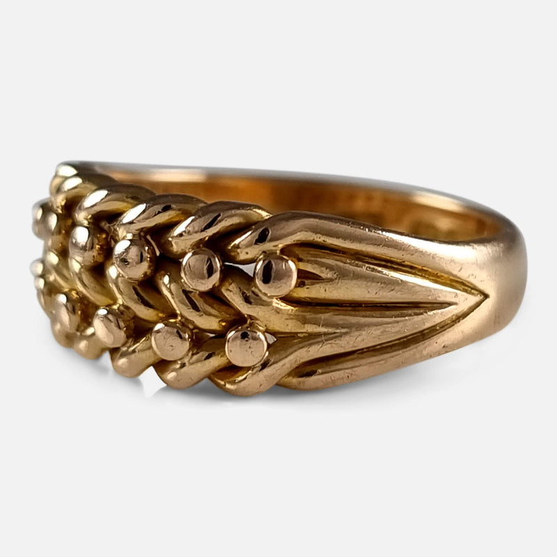 the ring viewed from the right side at a slight angle