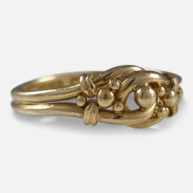 the ring viewed from the left side at a slight angle