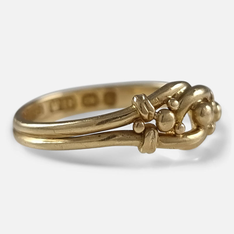 the ring viewed from the left side at a slight angle
