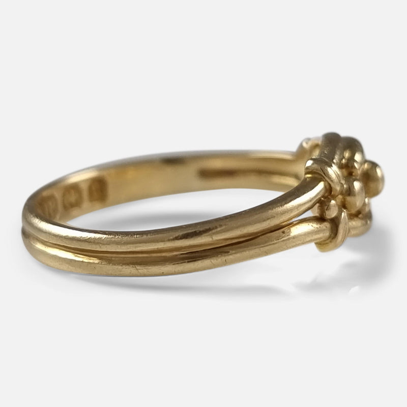 the ring viewed side on