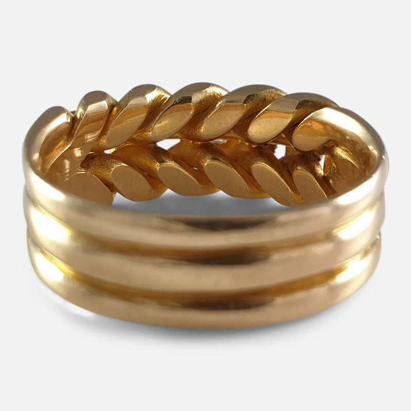 the ring viewed from the back