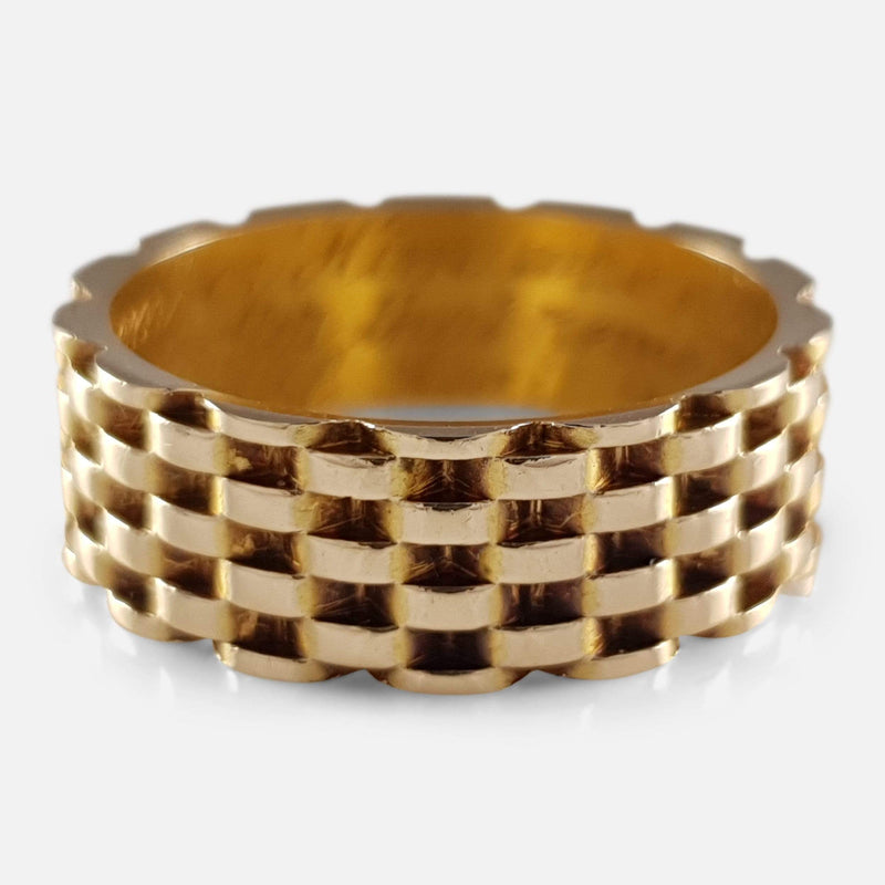 a view of the gold ring
