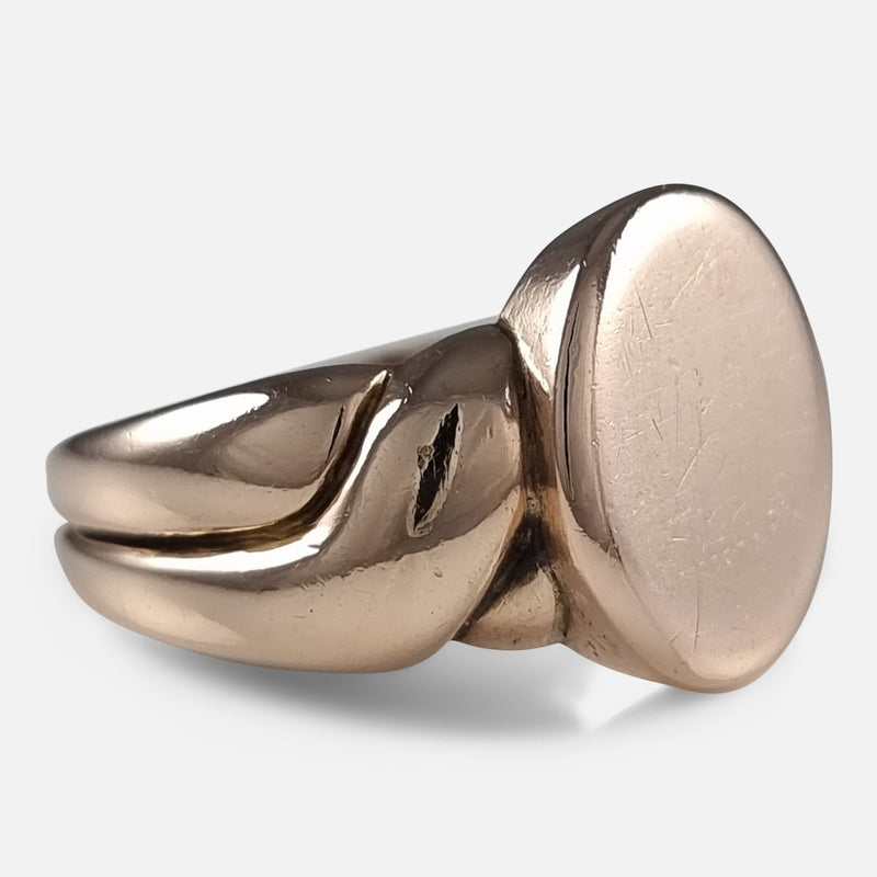 the ring viewed from the left side at a slight angle