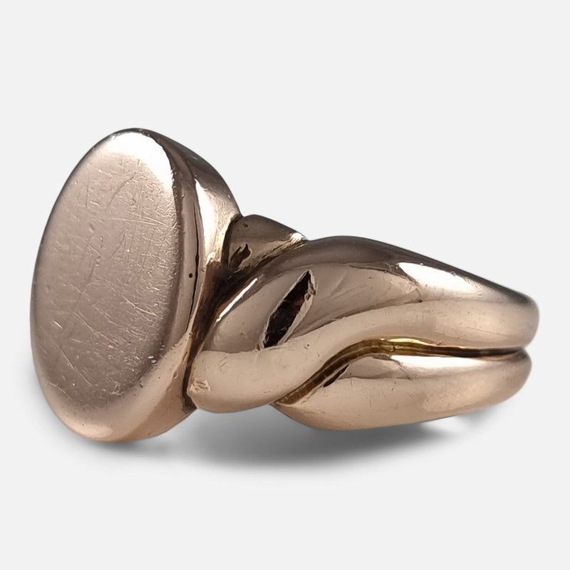 the ring viewed from the right side at a slight angle