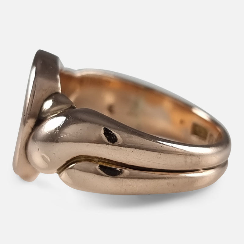 the ring viewed side on