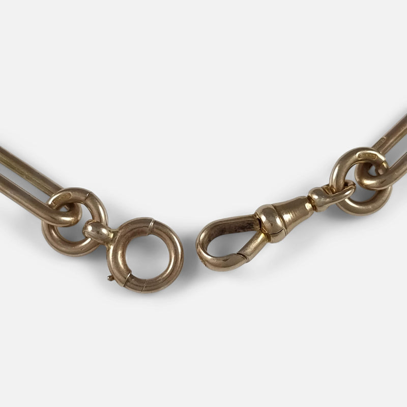 the roll pin clasp and dog clip in focus