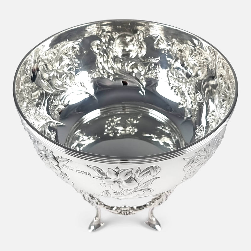 bowl on stand from a raised perspective