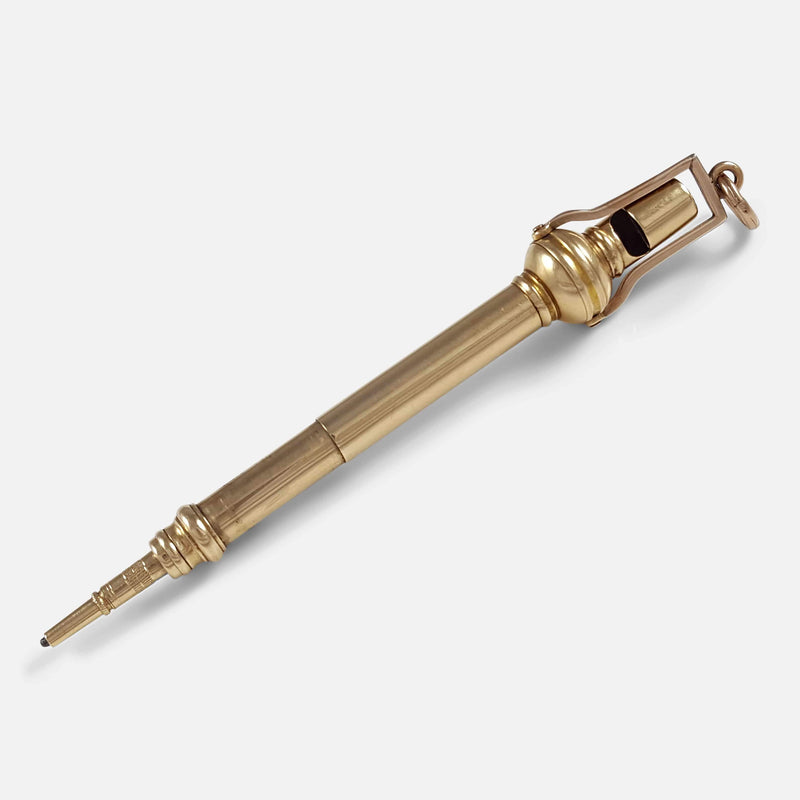 the propelling pencil extended