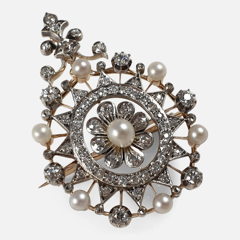 the pendant brooch viewed diagonally