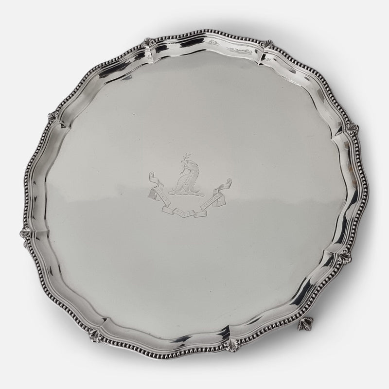 the salver viewed at a slight angle
