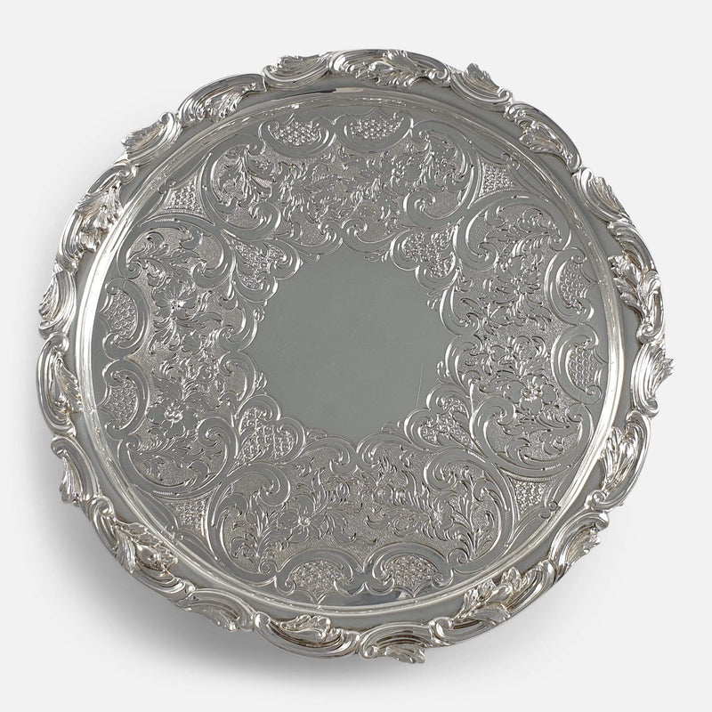 a view of the salver from above