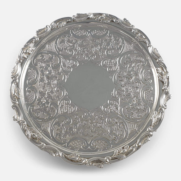 a view of the salver from above